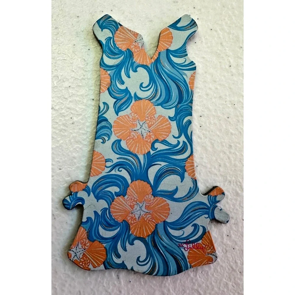 Lilly Pulitzer Set of 5 Shift Dress Magnets Die Cut 2x3 Fridge Decor Colorful